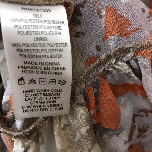 ANTHROPOLOGIE Current Air Womens Picot Stitch Ruffles Floral Mini Dress Size S - Picture 14 of 16